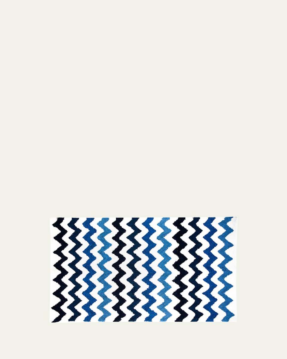 Royal Zig Zag Bath Rug, Large
